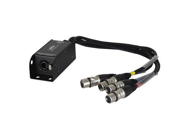 LEDJ DMX adapter Ethercon/4 x XLR hun 5p Neutrik Ethercon
