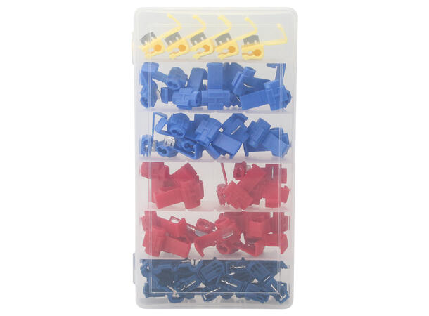 SBL hurtigkoblinger 20 blå, 20 rød, 20 lyseblå, 20 gul