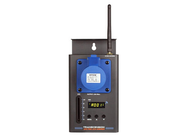 TRANSCENSION 1 kanals dimmer Inkludert remote fader. DMX/HTP/WDMX