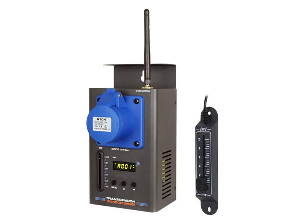 TRANSCENSION 1 kanals dimmer Inkludert remote fader. DMX/HTP/WDMX