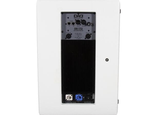 DAD ARK12SA Aktiv subwoofer 12" Hvit. Maks SPL 125dB. 700W utg.for sat