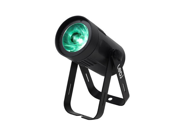 LEDJ 15W LED Eventspot RGBW, DMX Sort. 4°. 10° og 45° filter inkludert