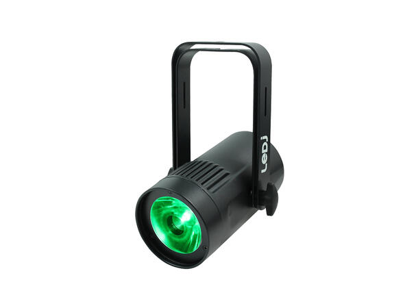 LEDJ 15W LED Eventspot RGBW, DMX Sort. 4°. 10° og 45° filter inkludert