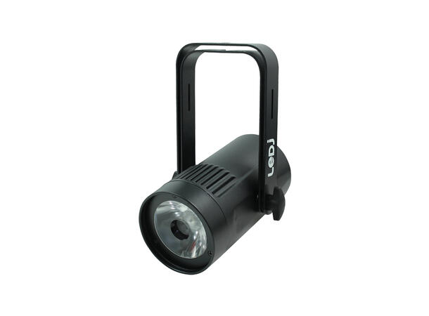 LEDJ 15W LED Eventspot RGBW, DMX Sort. 4°. 10° og 45° filter inkludert