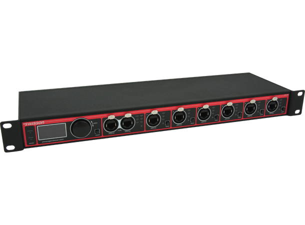 SWISSON XES-2T6 Gigabit Ethernet Switch 6+2 porter, powercon in/ut