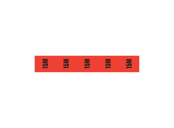 ELUMEN8 Cable Length ID Tape 24mm 33m, påskrift "15m"