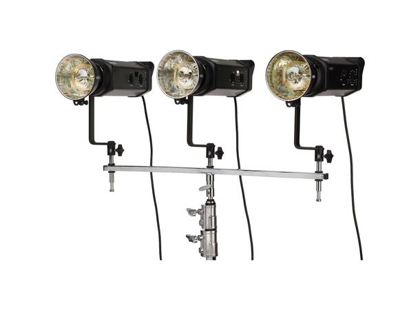 KUPO KS-066 T-bar, 16mm baby spigot 16mm hun - 5x 16mm han
