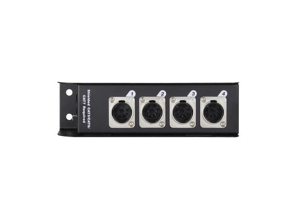 LEDJ Stageboks Ethercon/4 x XLR han 5p Neutrik Ethercon