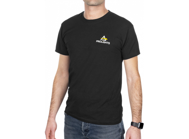 PROLIGHTS Classic T-Shirt Sort. Størrelse L