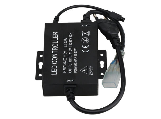 SBL Dimmer for 230V LED dual color LED IR fjernkontroll inkl.