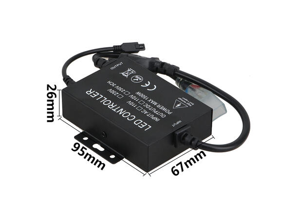 SBL Dimmer for 230V LED dual color LED IR fjernkontroll inkl.
