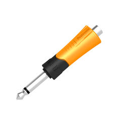 SEETRONIC MP2-RF overgang 6,3mm mon.jack han til RCA hun