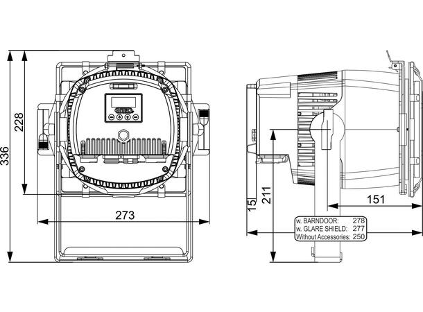 BRITEQ BT-COLORAY MULTI LED-par IP65 die-cast ALU chassis