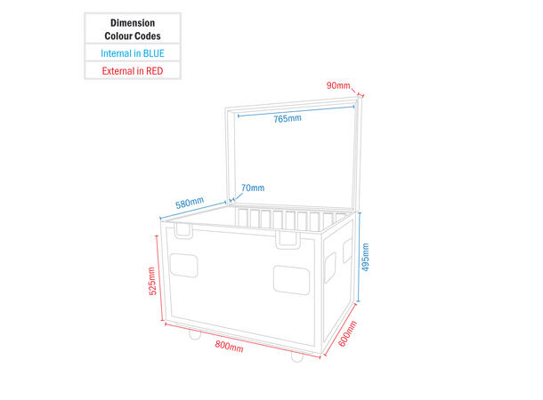 ELUMEN8 Tour case To dividere inkludert