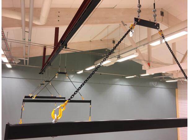 FlexBeam assembly ELL 500kg L:8m, HOL: 7,5m. 4xdrop