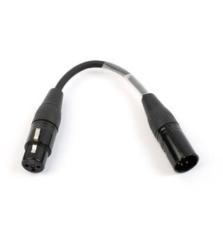 KAGU DMX-overgang 5pin han/3pin hun 20cm. Krymp for merking