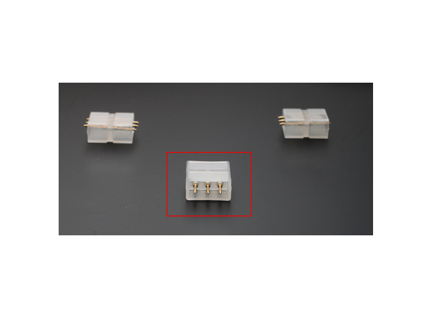 SBL skjøtestykke for 230V TW LED strip For 10mm PCB, Tun.white (3 pin) 10 stk.