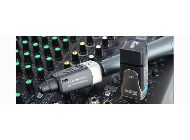 Xvive U3C trådløst mikrofonsystem Oppladbart. 2,4GHz. 48V phantom