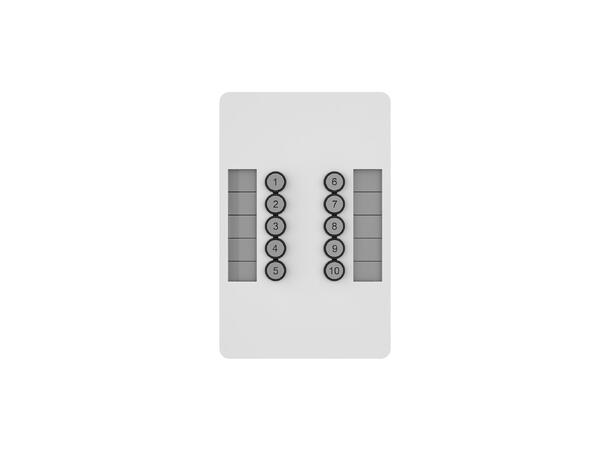 CHAMSYS SnakeSys 10Scene Wall Plate Hvit. 2 stk. i pakken