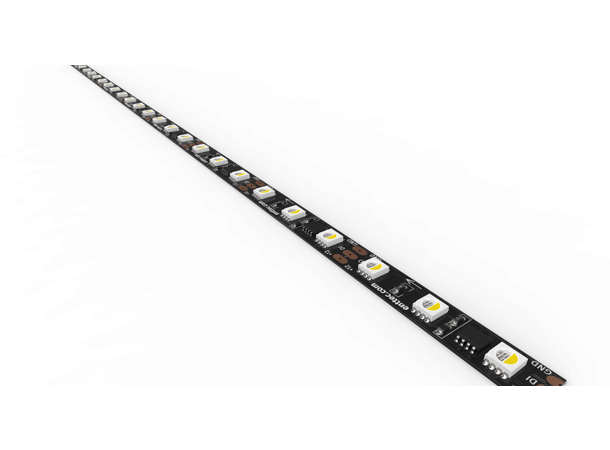 Professional 12V single-LED pixel strip with black PCB