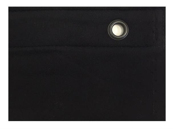 KAGU CS molton 9000 Sort. B:1200 x H:415, maljer på topp 