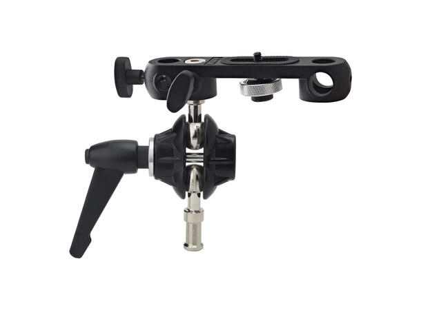 KUPO KS-104 svivelbrakett m/kamera adapt 3/8" og 1/4" hun gjenger i spigot