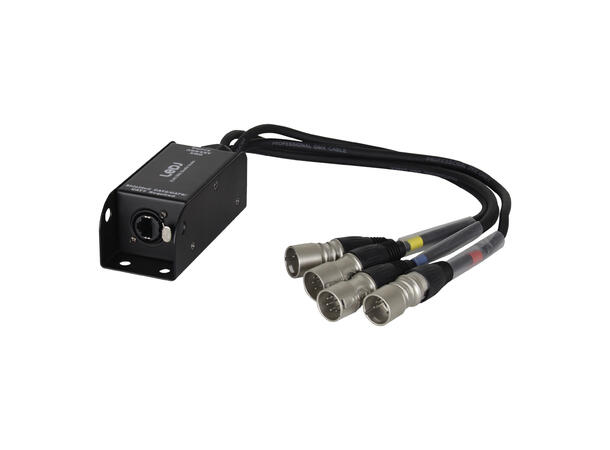 LEDJ DMX adapter Ethercon/4 x XLR han 5p Neutrik Ethercon
