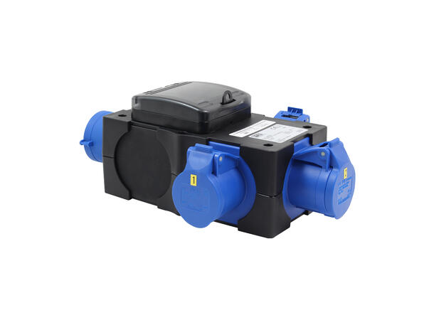 PCE strømdistribusjon 230V/32A 1 x 230V/32A inn til 3 x230V/16A ut