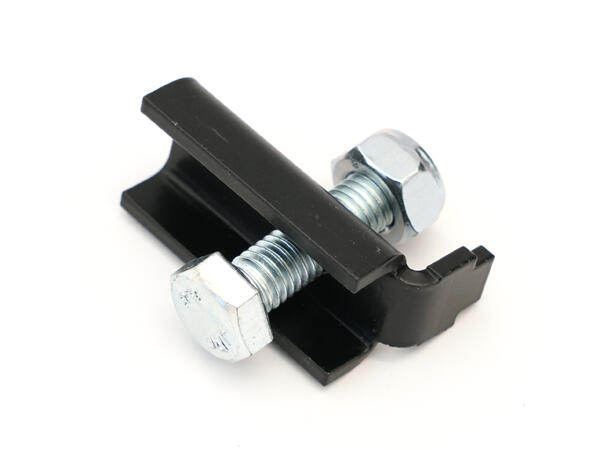 PSRIG Blokk festelabb 50x17mm M10, 10mm Flange, Sort