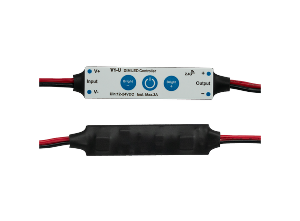 SBL mini LED driver 1 kanal, 2.4GHz RF Maks 3A. 12-24VDC.