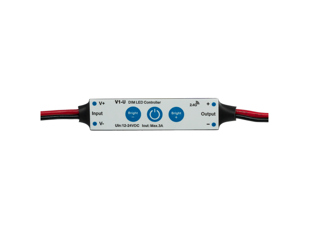 SBL mini LED driver 1 kanal, 2.4GHz RF Maks 3A. 12-24VDC.