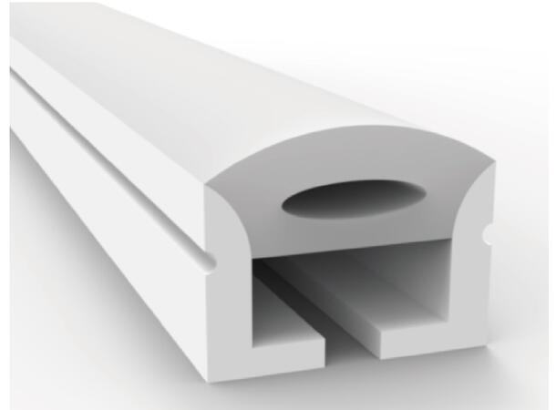 SBL silikonprofil IP67 20x16mm 100m Bøybar. For 12mm PCB
