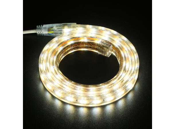 SBL tunable white LED strip, 230VAC 100 meter, IP65. 3000K+6000K 120LED/m