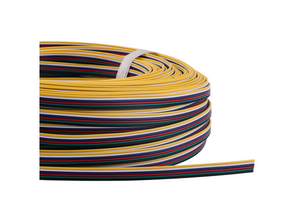 SBL 6-leder kabel for LED strip etc. Rull á 20 meter