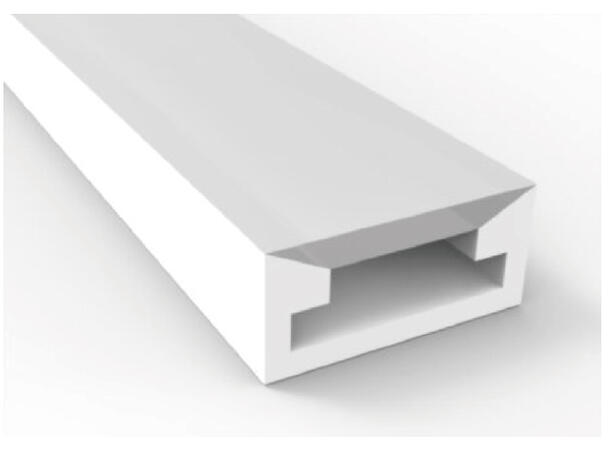 SBL silikonprofil IP67 15x5mm 100m Bøybar. For 12mm PCB
