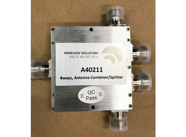 Wireless Solution Ant. Splitter/Combiner 4 inn, 1 ut