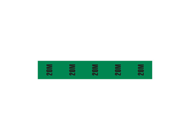 ELUMEN8 Cable Length ID Tape 24mm 33m, påskrift "20m"