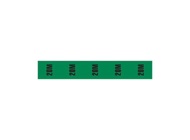 ELUMEN8 Cable Length ID Tape 24mm 33m, påskrift "20m"