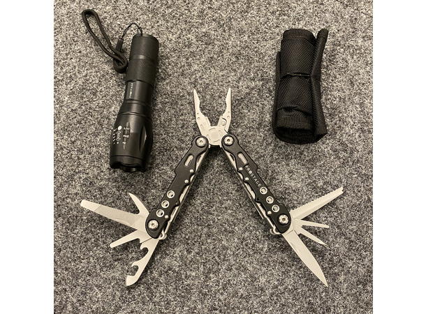 KGT "Roadie Pack" med kniv og lykt Prostage logo