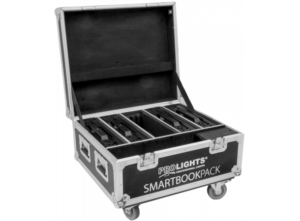 PROLIGHTS FCLSMARTBOOKE Flightcase for 4stk SMARTBOOK1, m/ lader