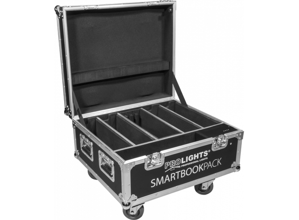 PROLIGHTS FCLSMARTBOOKE Flightcase for 4stk SMARTBOOK1, m/ lader