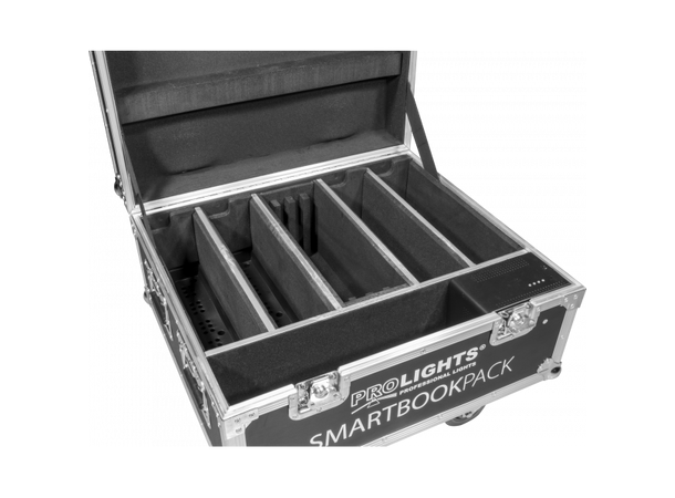 PROLIGHTS FCLSMARTBOOKE Flightcase for 4stk SMARTBOOK1, m/ lader
