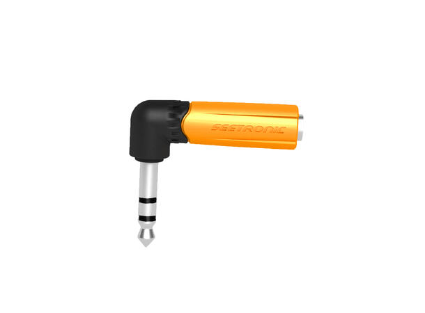 SEETRONIC MP3-PM-R overgang 6,3mm st.jack han-6,3mm st.jack hun 90°