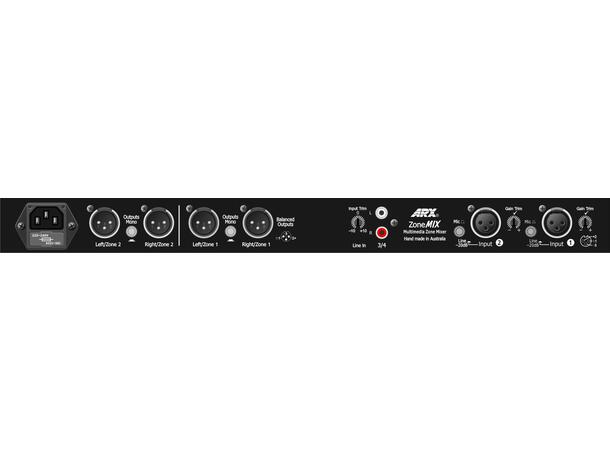 ARX MP-12 ZoneMix Mikser Bluetooth, USB, Mic/Line