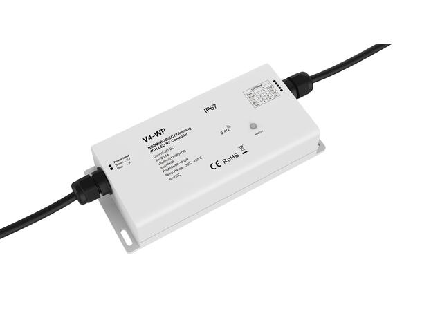 SBL LED driver IP67, 2,4GHz RF 4 x5A. 12-36VDC inn