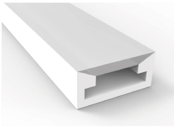 SBL silikonprofil IP67 13 x5mm, 100m Bøybar. For 10mm PCB