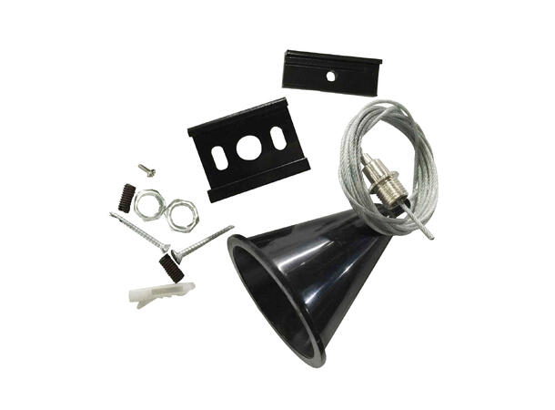 SBL wire oppheng strømskinne sort 3 fas (4 leder). Sort