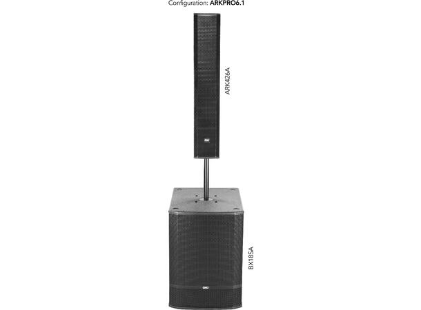 DAD BX18SA Aktiv subwoofer 1000W, 18" Maks SPL 133dB
