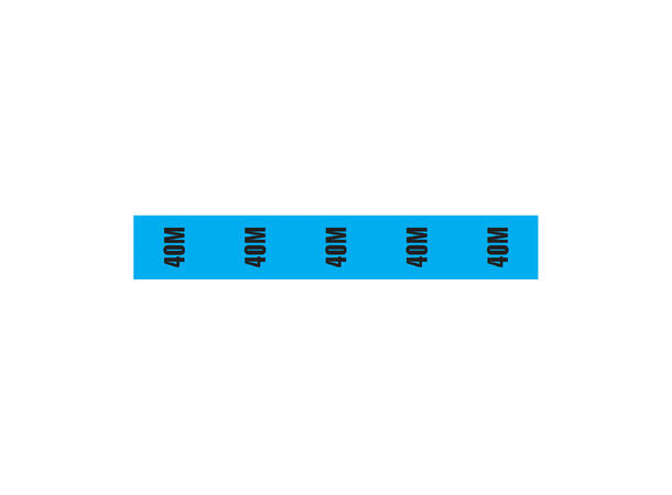 ELUMEN8 Cable Length ID Tape 24mm 33m, påskrift "40m"