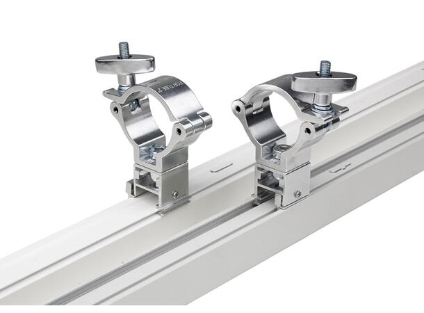 KUPO KCP-907 clamp for strømmskinne Alu. SWL 20Kg. Ø48-51mm